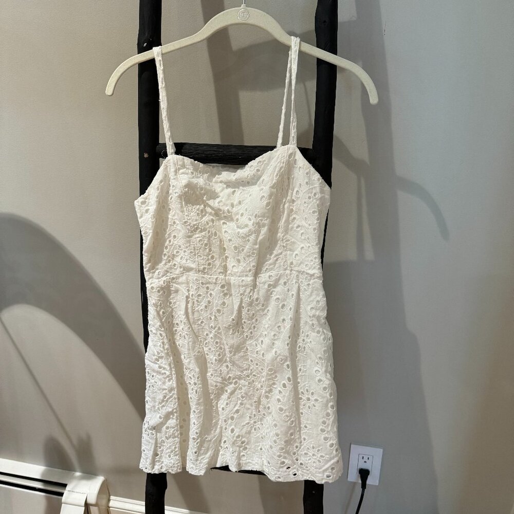 Kimchi Blue White Croqueted Mini Dress
